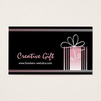 Tarjeta de visita de tienda de regalos creativos