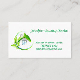 Tarjeta de visita de todo el servicio de limpieza 