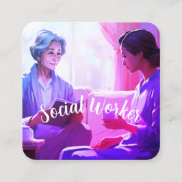 Tarjeta de visita de trabajador social