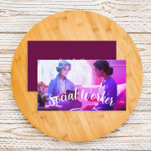 Tarjeta de visita de trabajador social