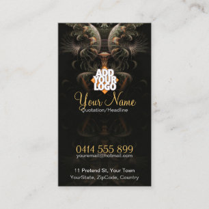 Tarjeta de visita de trama de magia