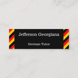 Tarjeta de visita de tutor de alemán