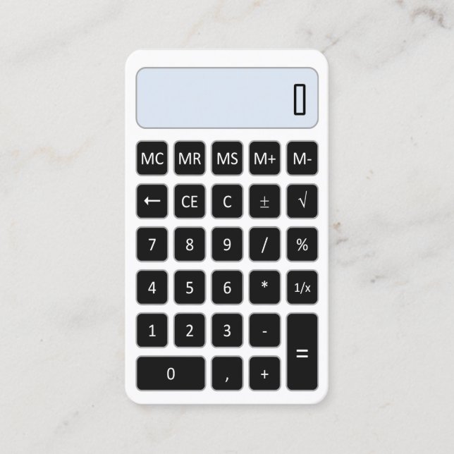 tarjeta de visita de tutor de calculador (Anverso)