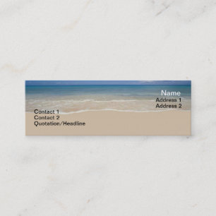 Tarjeta de visita de vacaciones