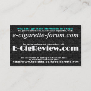 Tarjeta de visita de Vaping Info