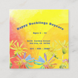 Tarjeta de visita de verano de Duckling