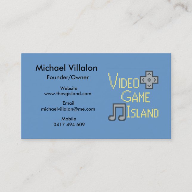 Tarjeta de visita de VGI (Anverso)