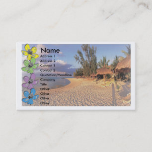 Tarjeta de visita de viaje