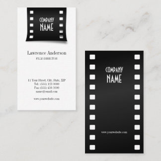 Tarjeta de visita de Videographer de la tira de la