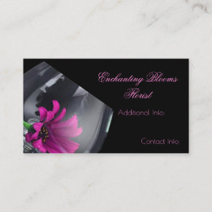 Tarjeta de visita de vidrio floral 3