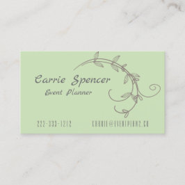 Tarjeta de visita de Vines simple