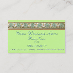 Tarjeta de visita de vintage Garden