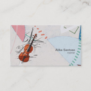 Tarjeta de visita de violinista
