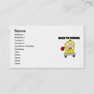 Tarjeta De Visita De vuelta al cole