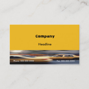 Tarjeta de visita de Yellow Cabs