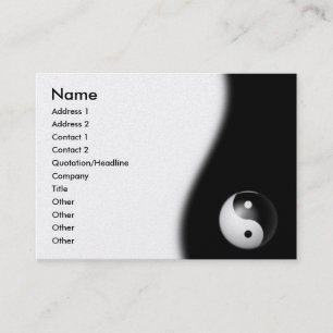 Tarjeta de visita de Yin-Yang