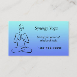 Tarjeta de visita de yoga
