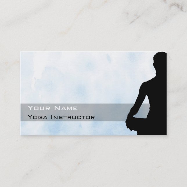 Tarjeta de visita de yoga (Anverso)