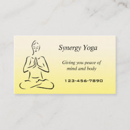 Tarjeta de visita de yoga