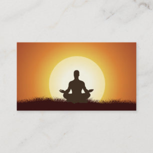 Tarjeta de visita de yoga