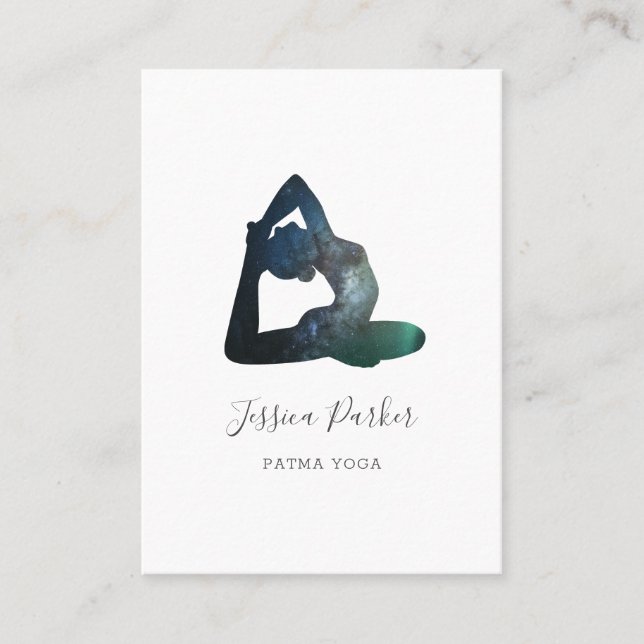 Tarjeta de visita de Yoga Universe (Anverso)