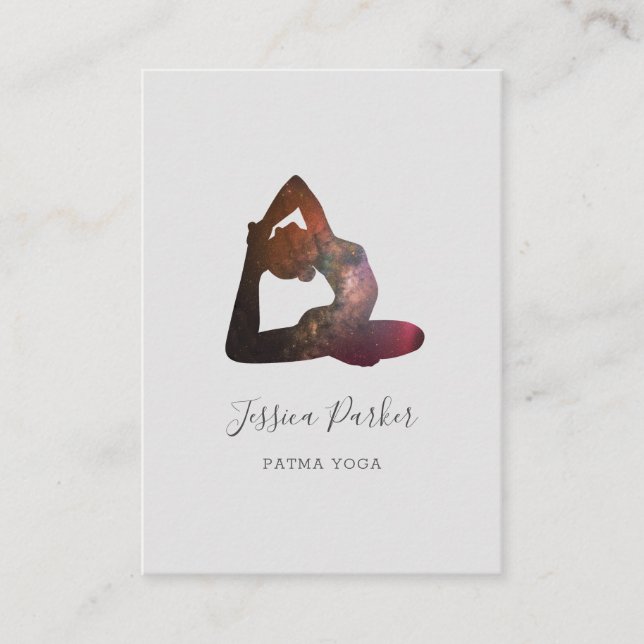 Tarjeta de visita de Yoga Universe (Anverso)