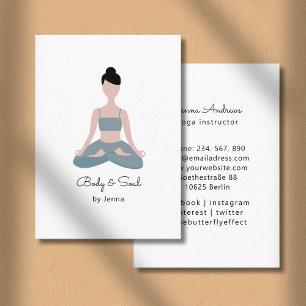 Tarjeta de visita de Yoga Visitenkarte