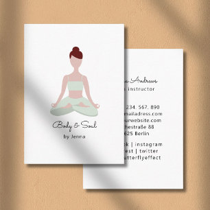 Tarjeta de visita de Yoga Visitenkarte
