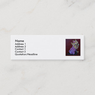 Tarjeta de visita de Yorkie