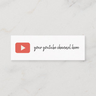 tarjeta de visita de youtube