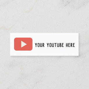 tarjeta de visita de youtube