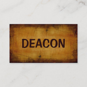 Tarjeta de visita Deacon Antique