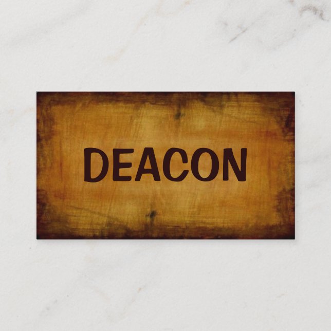 Tarjeta de visita Deacon Antique (Anverso)