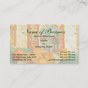 Tarjeta De Visita Decantador y limones en plato; Vincent van Gogh