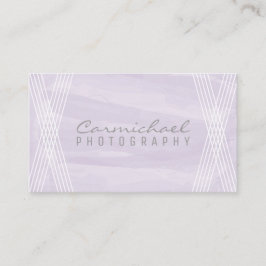 Tarjeta de visita Deco de color morado