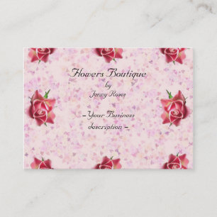 Tarjeta de visita deco florista para rosas