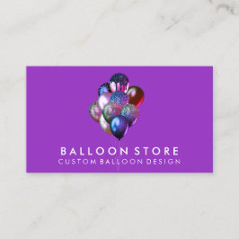 Tarjeta De Visita Decoración de fiesta de cumpleaños con globos de p