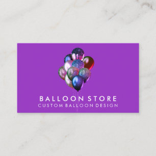 Tarjeta De Visita Decoración de fiesta de cumpleaños con globos de p