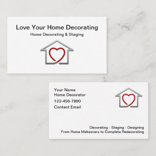 Tarjeta De Visita Decoración de Hogar y Escenografía de Bienes Raíce