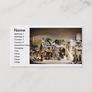 Tarjeta De Visita Decoración de la escena de la natividad para el