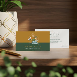 Tarjeta De Visita Decoración de Muebles Estilo de Diseño de Interior
