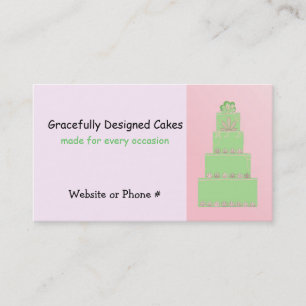Tarjeta De Visita Decoración de pasteles/repostería