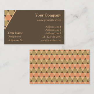Tarjeta De Visita Decoración de triángulos