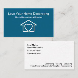 Tarjeta De Visita Decoración del hogar y puesta en escena de bienes