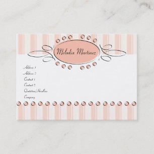 Tarjeta De Visita Decoración del remolino