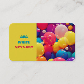 Tarjeta De Visita Decoración Fiesta de globo
