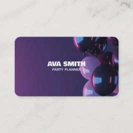 Tarjeta De Visita Decoración Fiesta de globo