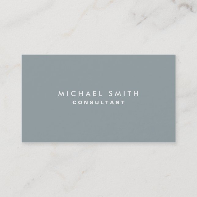 Tarjeta De Visita Decoración Interior Elegante Profesional Gris (Anverso)
