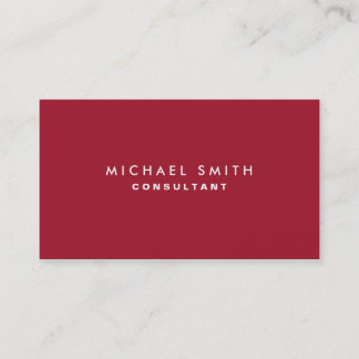 Tarjeta De Visita Decoración interior elegante profesional rojo