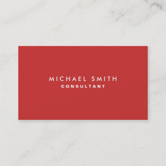 Tarjeta De Visita Decoración interior elegante profesional rojo